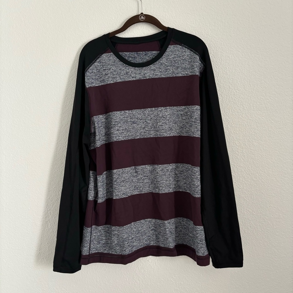 Lululemon Men's Multicolor Striped Long Sleeve Shirt